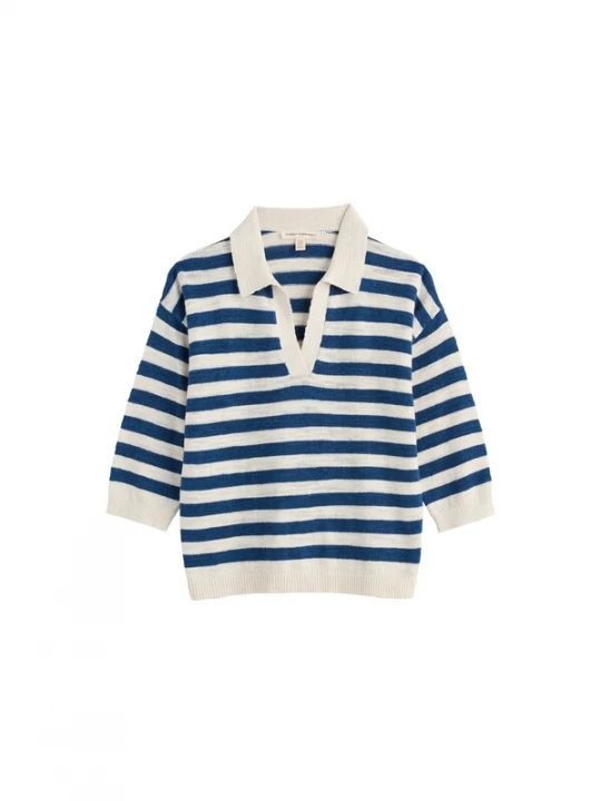 Foto van product Seasalt Cornwall Trui 'Gwynver' blauw / wit