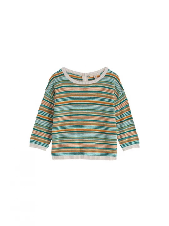 Foto van product Seasalt Cornwall Trui 'Knavock' geel / mintgroen