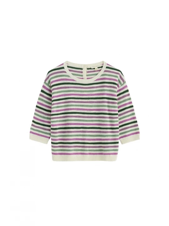 Foto van product Seasalt Cornwall Trui 'Knavock' sand / groen / riet / lila