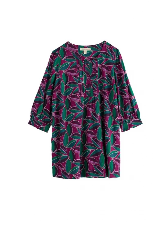 Foto van product Seasalt Cornwall Tuniek 'Lerryn' smaragd / orchidee / bessen / parelwit