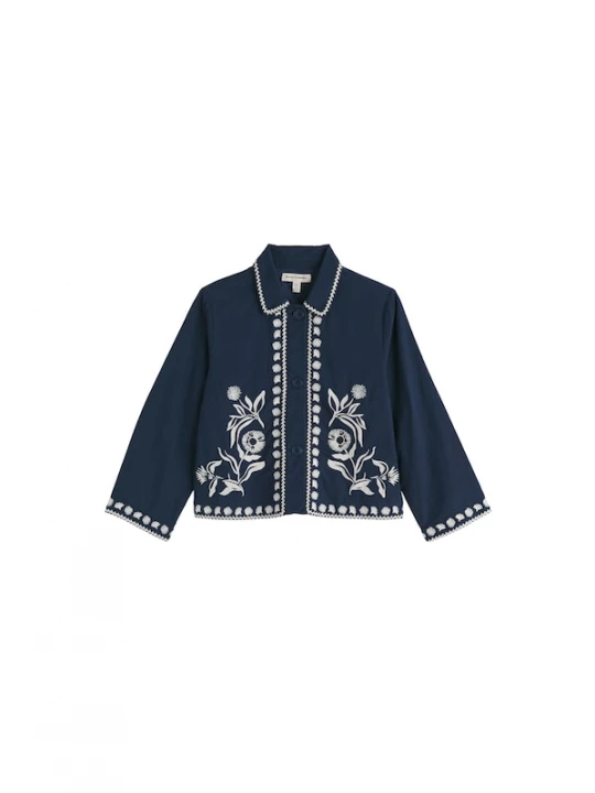 Foto van product Seasalt Cornwall Tussenjas 'Sand Martin' navy / wit