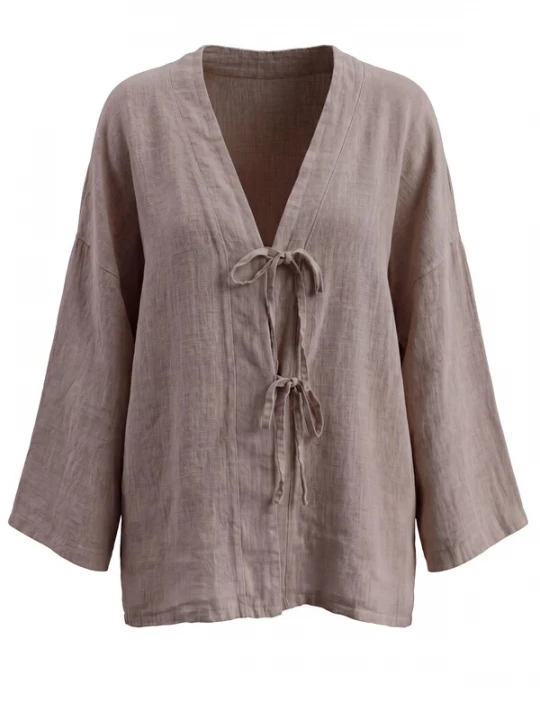Foto van product Seasons of April Blouse ' GIANNA ' taupe