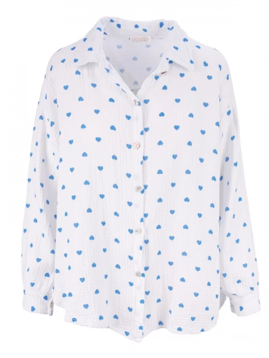 Foto van product Seasons of April Blouse 'Liya' blauw / wit