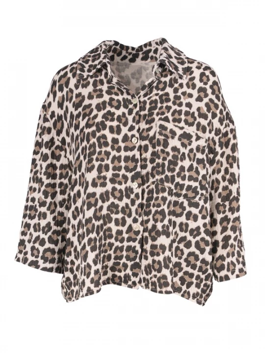 Foto van product Seasons of April Blouse 'Roxy' camel / ecru / zwart