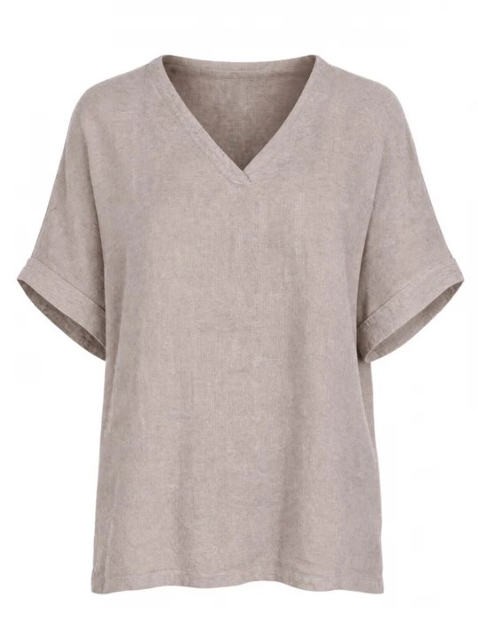 Foto van product Seasons of April Shirt 'TAMARA LINO' taupe