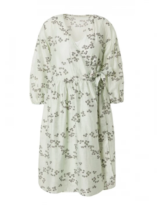 Foto van product SECOND FEMALE Jurk 'Davida' pastelgroen / zwart