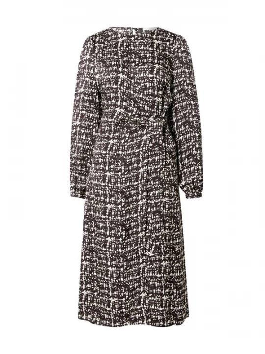 Foto van product SECOND FEMALE Jurk 'Galena' antraciet / wit