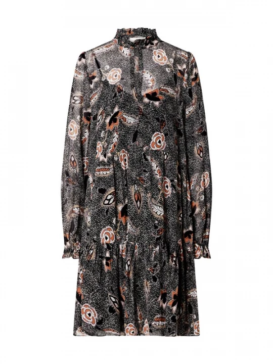 Foto van product SECOND FEMALE Jurk 'Geo' bruin / zwart