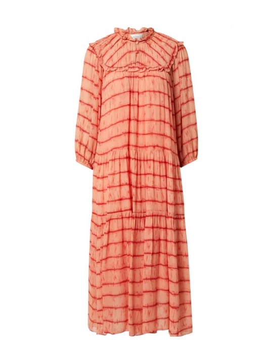 Foto van product SECOND FEMALE Jurk 'Santiago' koraal / rood