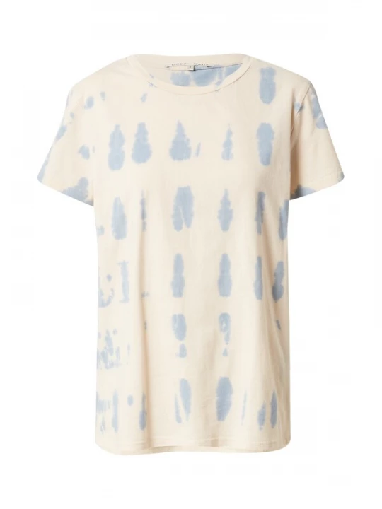 Foto van product SECOND FEMALE Shirt lichtbeige / lichtblauw