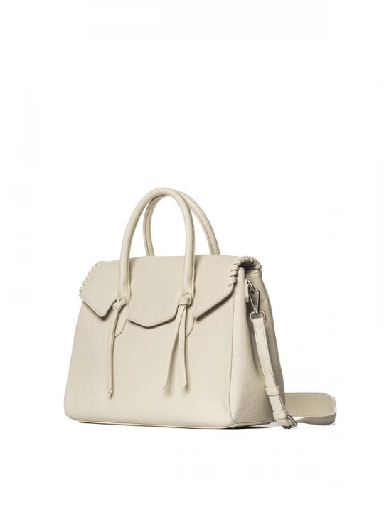 Foto van product Secret Pon Pon Handtas 'Silvana Nova' lichtbeige