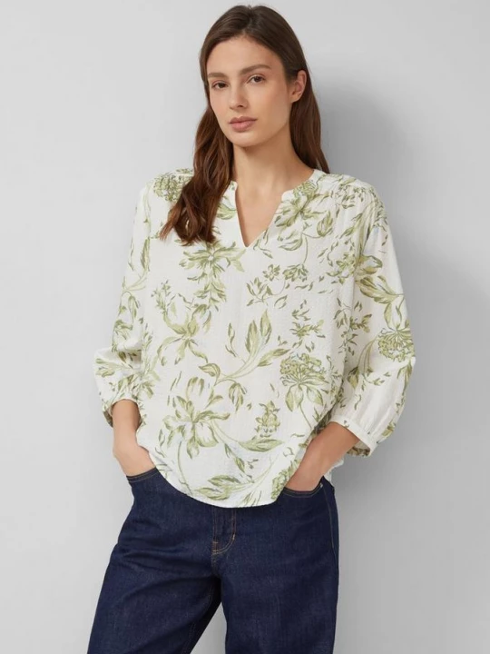 Foto van product Seersucker blouse met plooien s.Oliver
