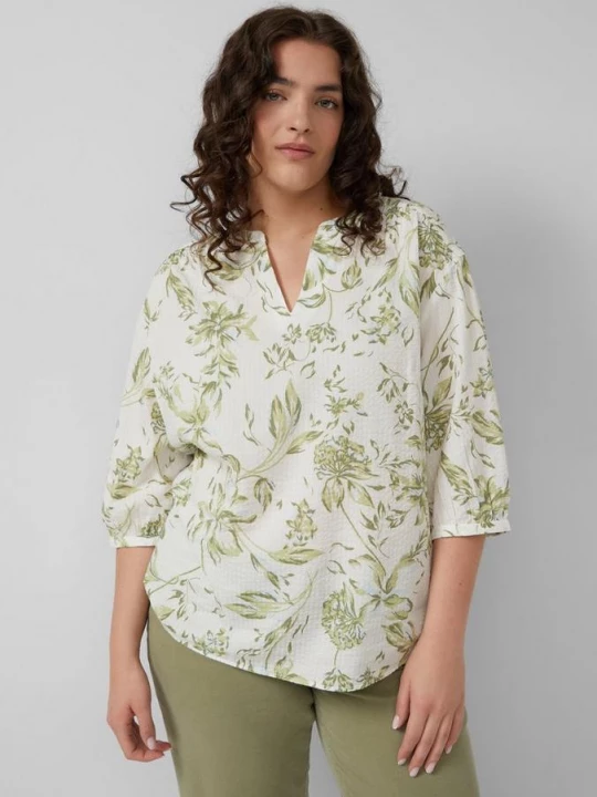 Foto van product Seersucker blouse met plooien s.Oliver