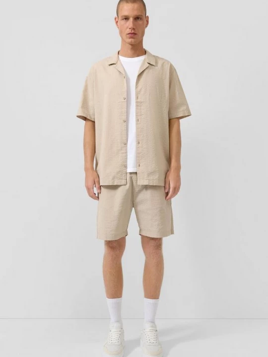 Foto van product Seersucker korte broek QS beżowy