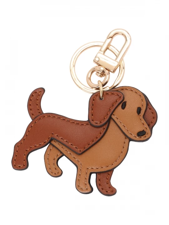 Foto van product Seidenfelt Accessoires voor tassen 'My Dachshund' bruin / mokka
