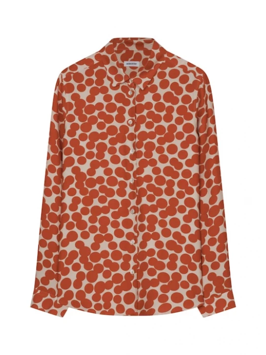 Foto van product SEIDENSTICKER Blouse beige / donkeroranje