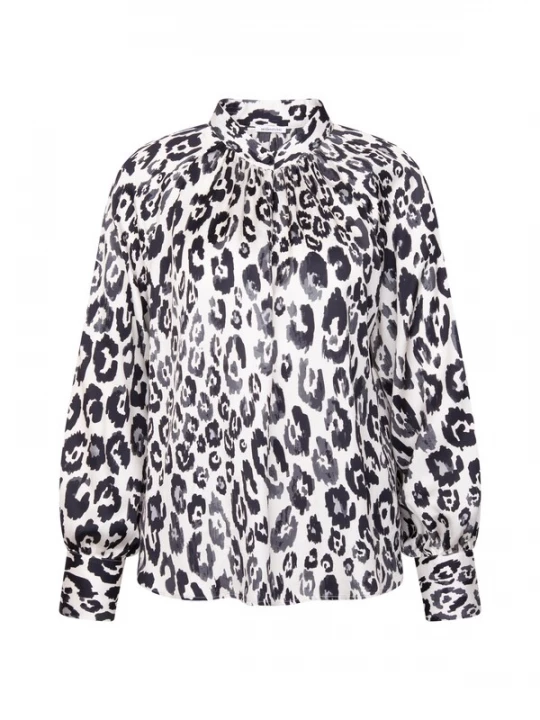 Foto van product SEIDENSTICKER Blouse bruin / zwart / wit