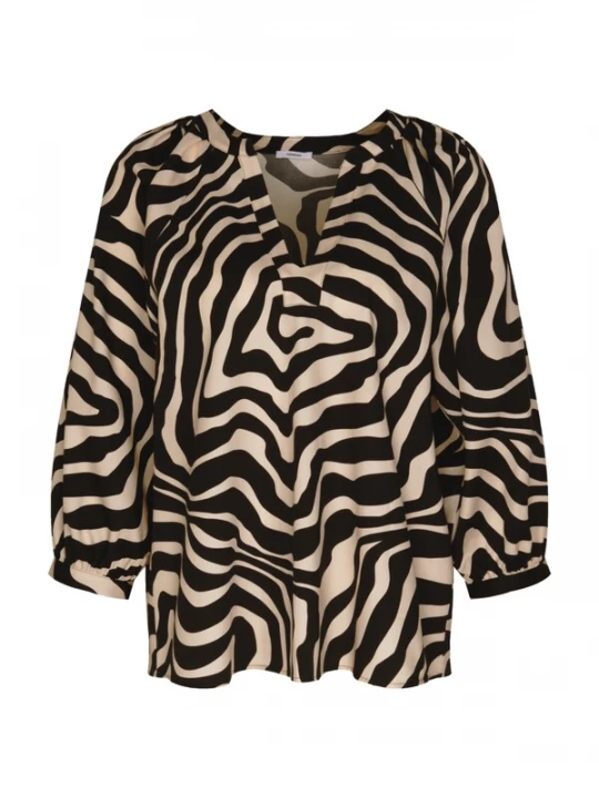 Foto van product SEIDENSTICKER Blouse crème / zwart