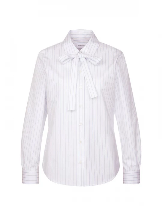 Foto van product SEIDENSTICKER Blouse 'New Basic' lichtblauw / wit