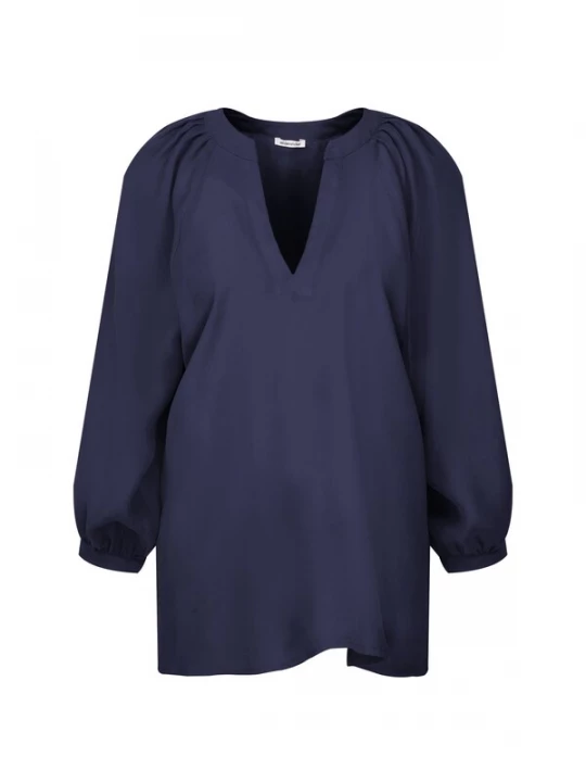 Foto van product SEIDENSTICKER Blouse 'Schwarze Rose' donkerblauw