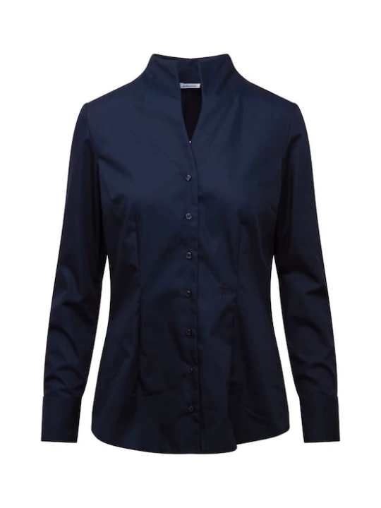 Foto van product SEIDENSTICKER Blouse 'Schwarze Rose' donkerblauw