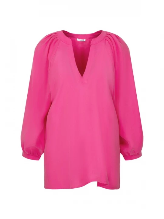 Foto van product SEIDENSTICKER Blouse 'Schwarze Rose' fuchsia