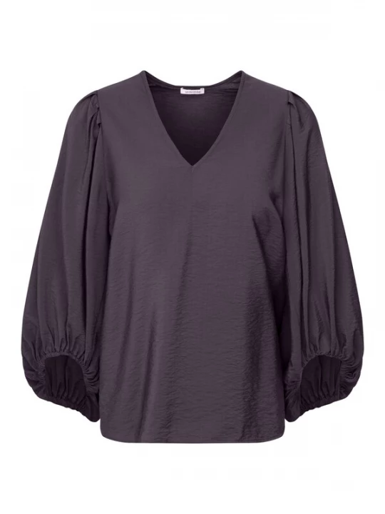 Foto van product SEIDENSTICKER Blouse ' Schwarze Rose ' grijs