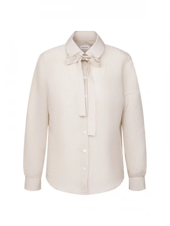 Foto van product SEIDENSTICKER Blouse 'Schwarze Rose' lichtgrijs / offwhite