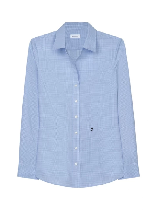Foto van product SEIDENSTICKER Blouse 'Schwarze Rose' marine / lichtblauw / zwart
