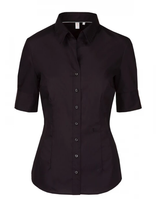 Foto van product SEIDENSTICKER Blouse 'Schwarze Rose' zwart