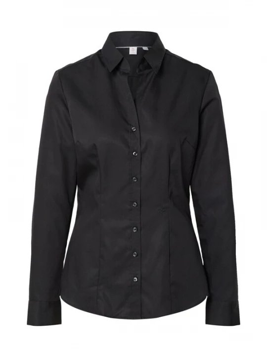 Foto van product SEIDENSTICKER Blouse 'Schwarze Rose' zwart