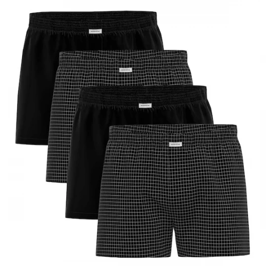 Foto van product SEIDENSTICKER Boxershorts zwart / wit