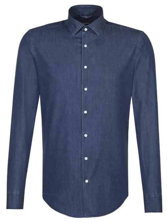 Foto van product SEIDENSTICKER Overhemd blauw denim