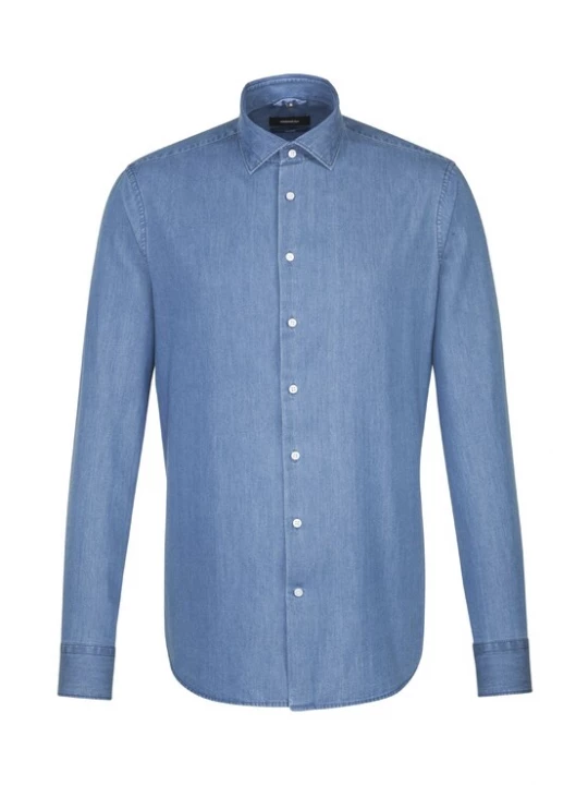 Foto van product SEIDENSTICKER Overhemd blauw denim