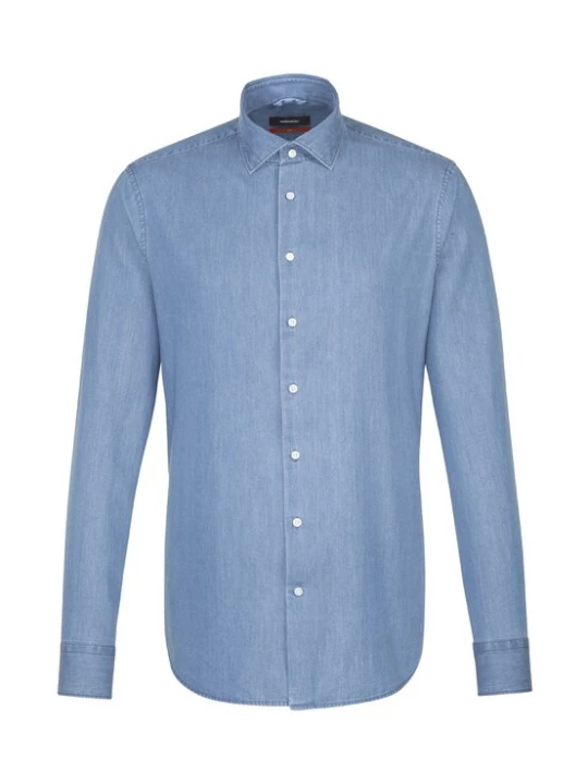 Foto van product SEIDENSTICKER Overhemd blauw denim