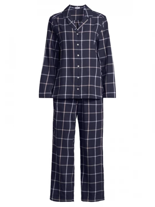 Foto van product SEIDENSTICKER Pyjama 'Classic Flanell' donkerblauw