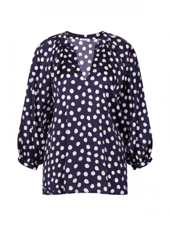 Foto van product SEIDENSTICKER Tuniek 'January Drop 261' navy / wit