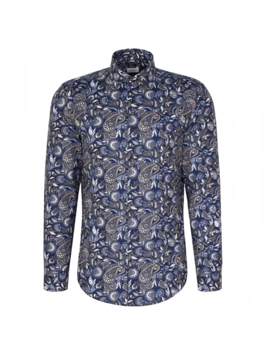 Foto van product SEIDENSTICKER Zakelijk overhemd donkerblauw / gemengde kleuren