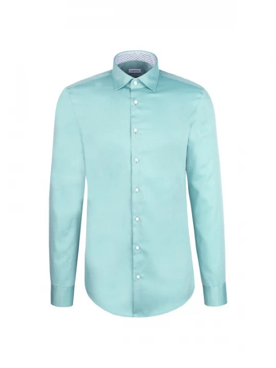 Foto van product SEIDENSTICKER Zakelijk overhemd 'Schwarze Rose' turquoise