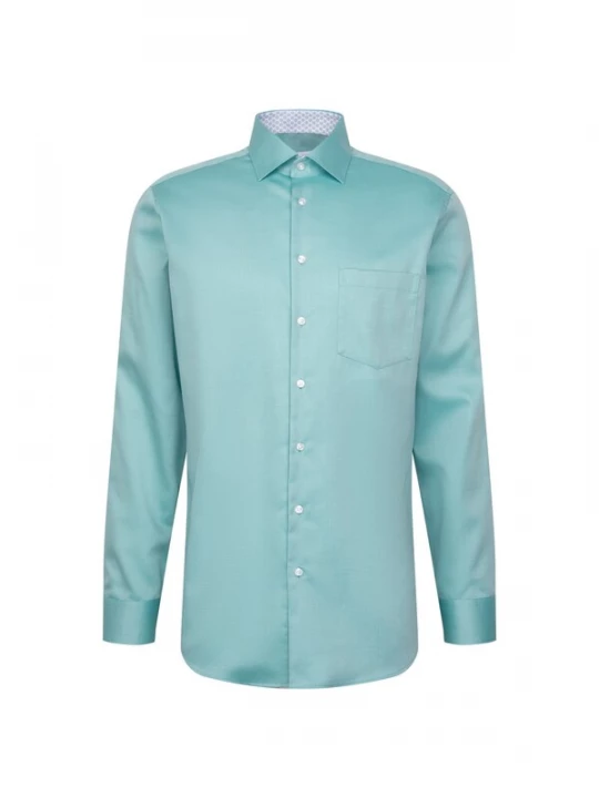 Foto van product SEIDENSTICKER Zakelijk overhemd 'Schwarze Rose' turquoise