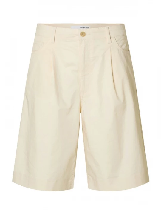 Foto van product SELECTED Bandplooibroek 'SLFKLEA' lichtbeige