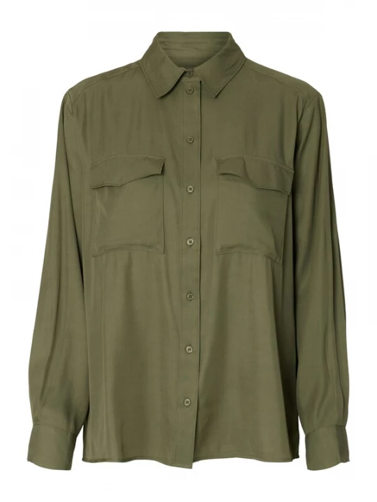 Foto van product SELECTED Blouse 'SLFBEATRICE' olijfgroen
