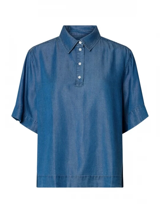 Foto van product SELECTED Blouse 'SLFJanna' blauw denim