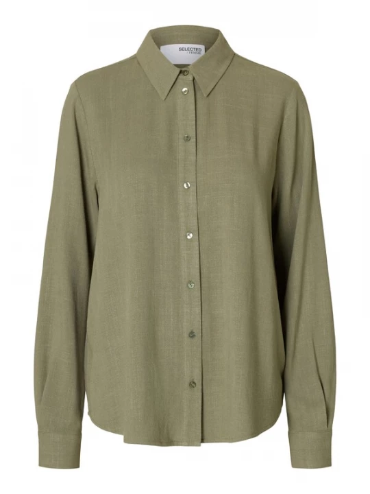 Foto van product SELECTED Blouse 'SLFViva' olijfgroen
