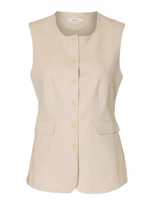 Foto van product SELECTED Bodywarmer 'SLFILUNA' sand