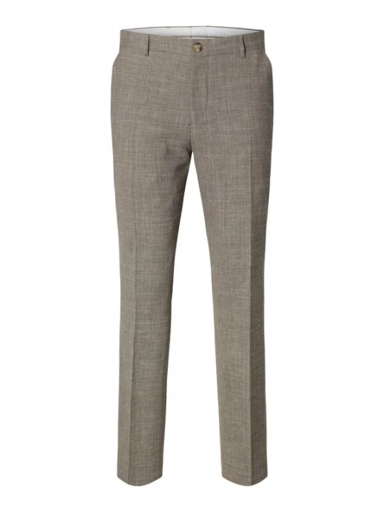 Foto van product SELECTED Broek '16087871' donkerbeige