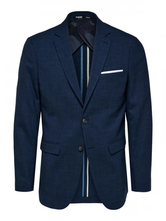 Foto van product SELECTED Colbert 'SLHOasis' navy / wit