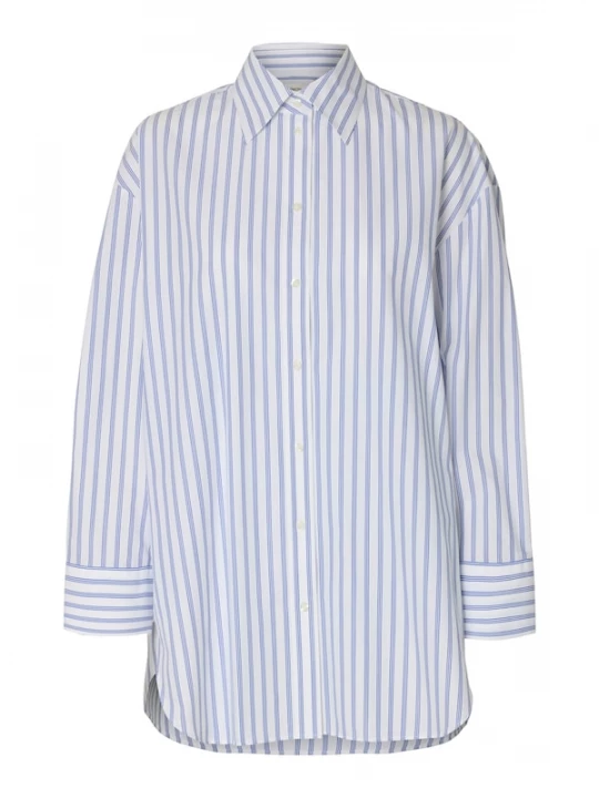 Foto van product SELECTED FEMME Blouse 'SLFMILO' blauw / wit