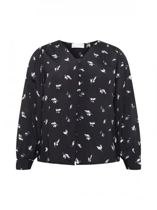 Foto van product Selected Femme Curve Blouse 'Walde' zwart / wit