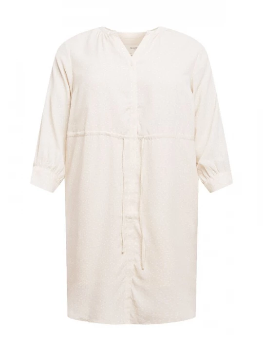 Foto van product Selected Femme Curve Blousejurk 'Kamina' crème / wit